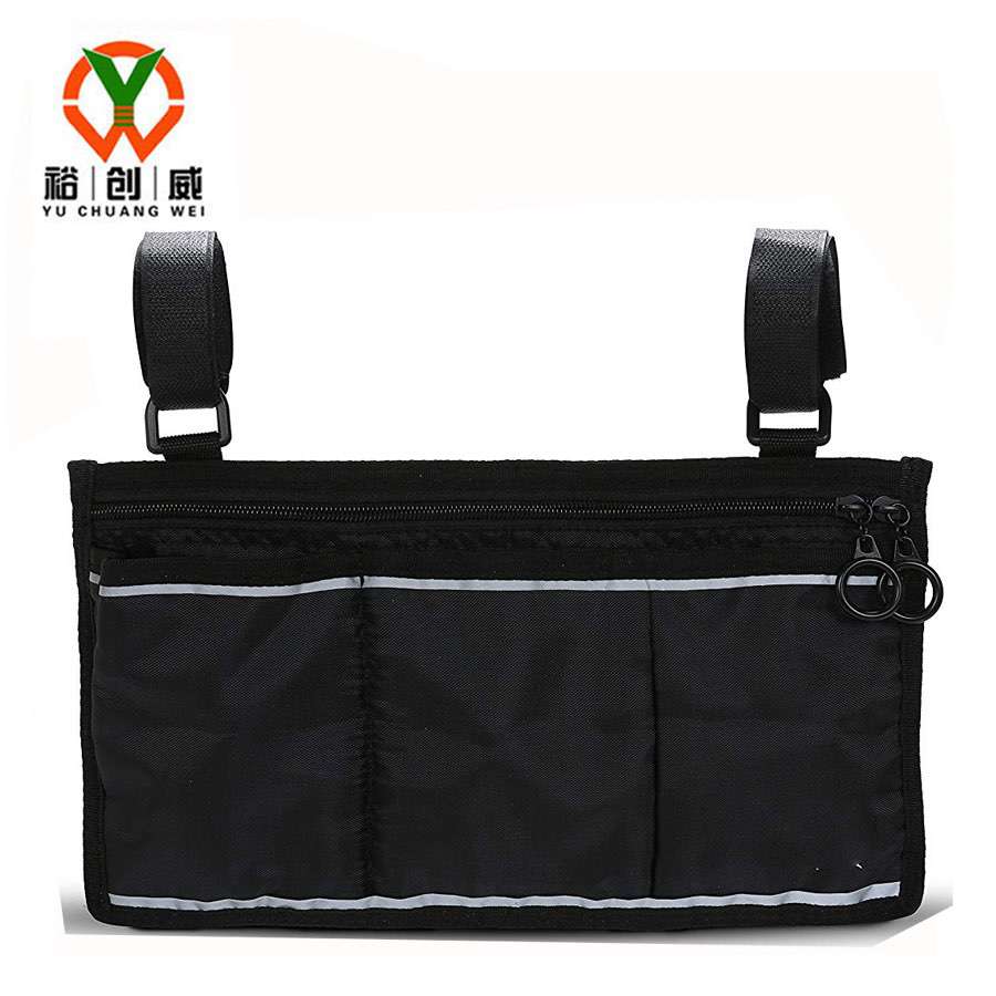 支撑架多口袋收纳袋 残疾人辅助器轮椅多功能工具挂包